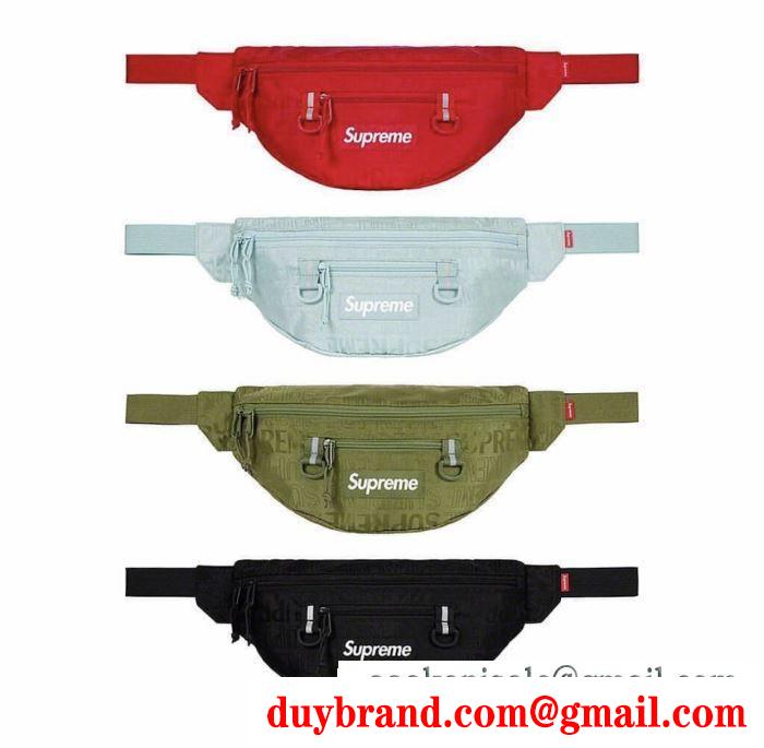 お目立ち度の高い新品 supreme waist bag 19ss 4色可選 暑い今こそ活躍させたい！