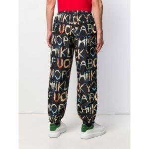 Quần Sweat Một loạt các loại mặc một loạt các bảng chữ cái cổ điển nổi tiếng Silk Pant_supreme Supreme_ Thương hiệu giá rẻ (Lớp lớn nhất của )