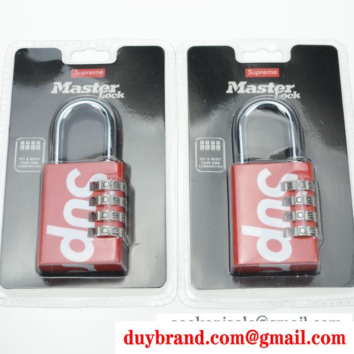 暗号錠 2色可選 厳選した supreme 19ss master lock numeric 流行スタイル2019春夏新作