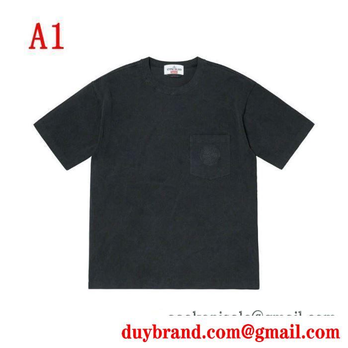 最速2019春夏トレンド シャツ/半袖 3色可選 supreme 19ss stone island pocket tee shirt 先取り春夏限定新作