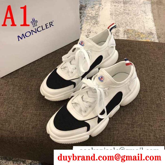 2019年春夏の人気モデル お気に入りの最新コレクション モンクレール moncler ランニングシューズ 3色可選
