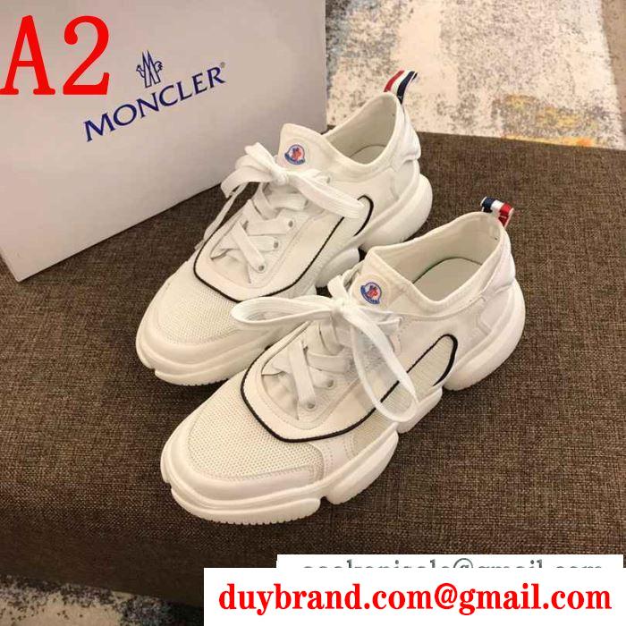 2019年春夏の人気モデル お気に入りの最新コレクション モンクレール moncler ランニングシューズ 3色可選