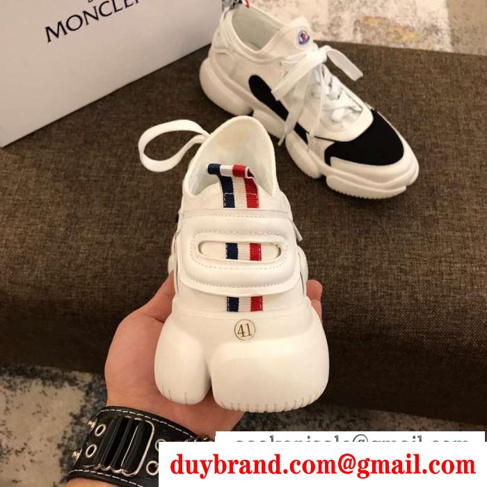 2019年春夏の人気モデル お気に入りの最新コレクション モンクレール moncler ランニングシューズ 3色可選