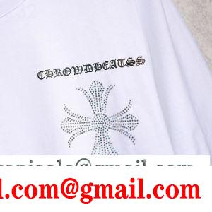 コスパ最強新作におすすめ 2019人気新色が登場 クロムハーツ chrome hearts 半袖tシャツ 2色可選 男女兼用