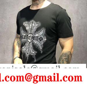 半袖Tシャツ 2色可選 クラシックな雰囲気のトップス 2019トレンド感満載なアイテム クロムハーツ chrome hearts