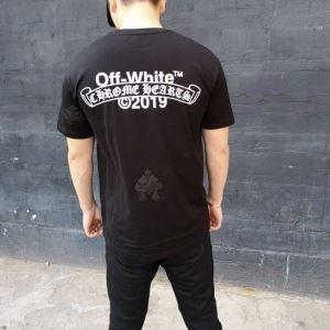 Chrome Hearts hai trái tim chrome có màu sắc ngắn tay T -Sleve t -shirt Tác phẩm mới nổi tiếng vào mùa xuân và mùa hè xuất hiện một lần sau một năm 2019SS Boom mới _ Chrome Hearts Chrome Hearts_ Thương hiệu giá rẻ 