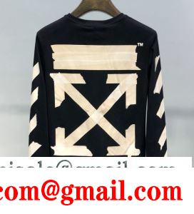 流行スタイル2019春夏新作 これからの季節、大活躍 off-white オフホワイト 長袖tシャツ 2色可選