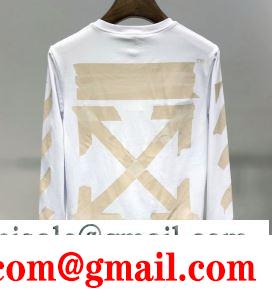 流行スタイル2019春夏新作 これからの季節、大活躍 off-white オフホワイト 長袖tシャツ 2色可選