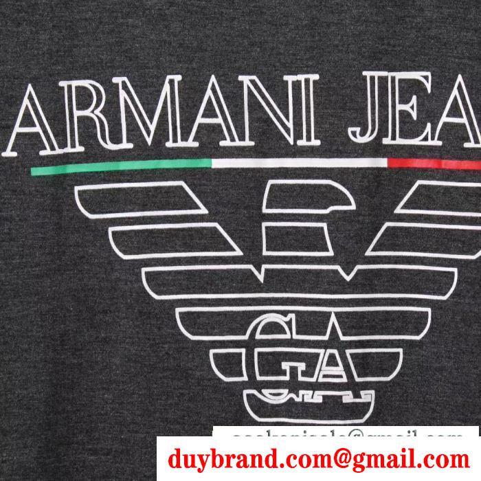 多色可選 2019年トレンド情報  アルマーニ シンプルなデザイン ARMANI 春夏欠かせない定番アイテム 半袖Tシャツ 今すぐ買えちゃう！新着