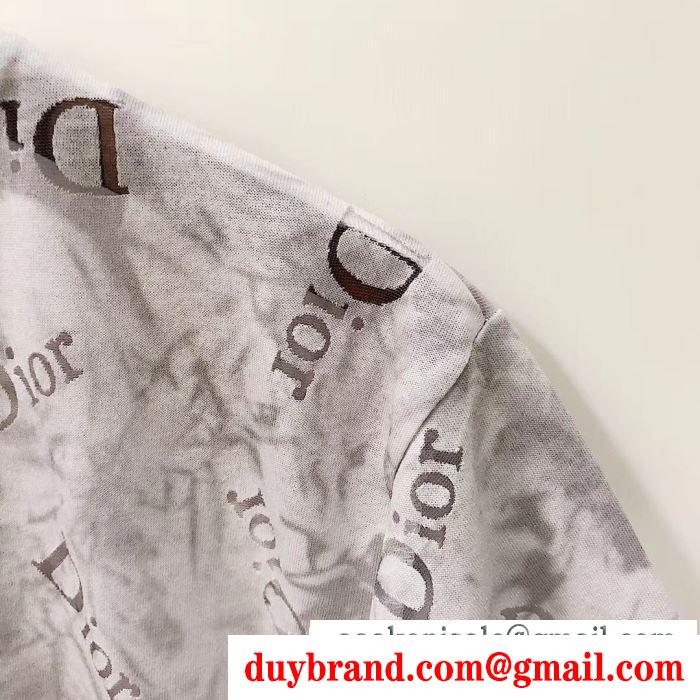 人気沸騰中！おしゃれ新品 ディオール 色気のあるスタイルに仕上げ DIOR 夏の注目2019ブランド新作 2色可選  半袖Tシャツ 上級者すぎる着こなし
