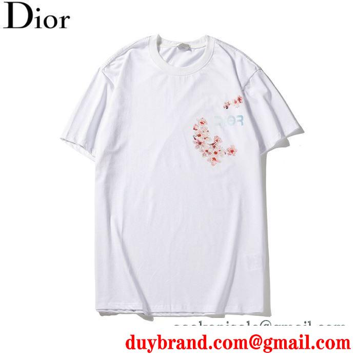 新着春夏2019セール 半袖Tシャツ 新作エレガントに着こなす ディオール DIOR 2019ssファション流行を 2色可選 新作春夏らしさをプラス