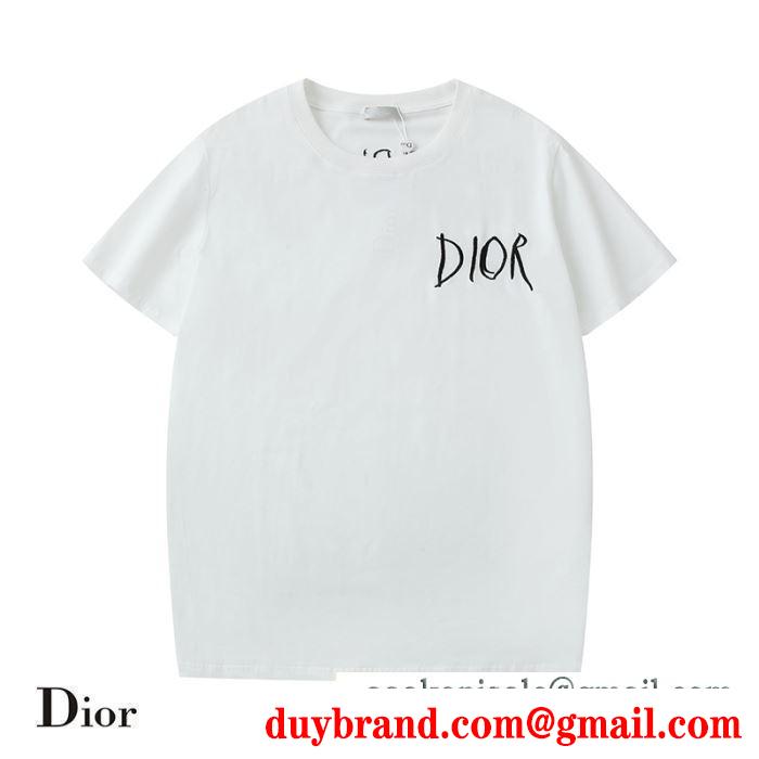 着回し力抜群大人気  ディオール DIOR 着心地のいいサイズ感 半袖Tシャツ 2019SSのトレンド主役級2色可選  最新シーズンがやってきた