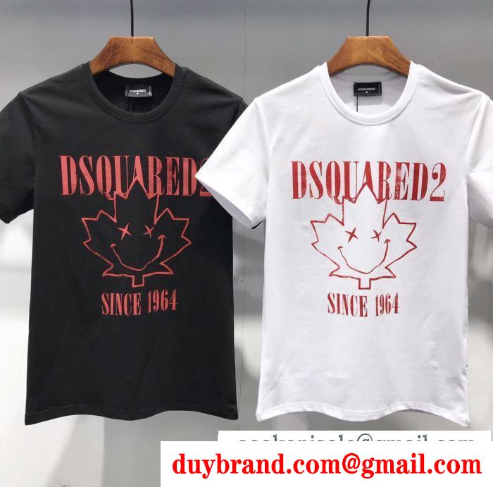 ディースクエアード DSQUARED2 人気ブランド春夏の新作が続々登場 半袖Tシャツ 2019春夏注目のブランドおすすめ2色可選 トレンドを追求した新作 