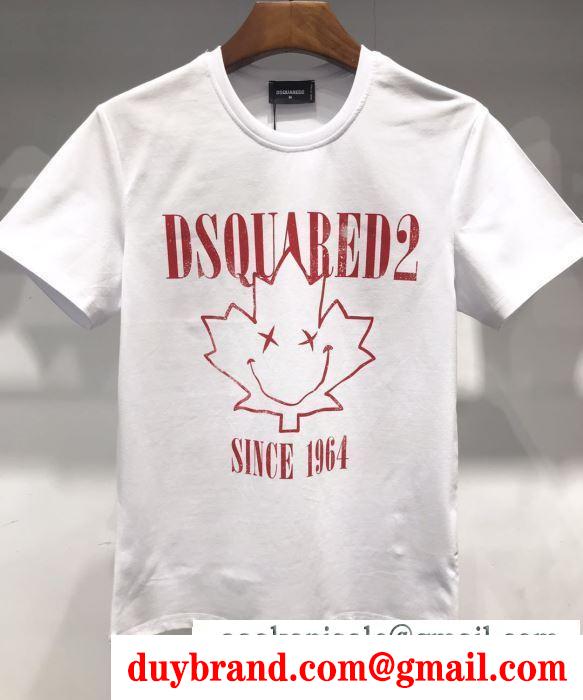 ディースクエアード DSQUARED2 人気ブランド春夏の新作が続々登場 半袖Tシャツ 2019春夏注目のブランドおすすめ2色可選 トレンドを追求した新作