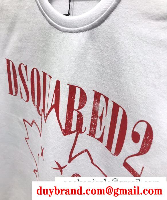 ディースクエアード DSQUARED2 人気ブランド春夏の新作が続々登場 半袖Tシャツ 2019春夏注目のブランドおすすめ2色可選 トレンドを追求した新作