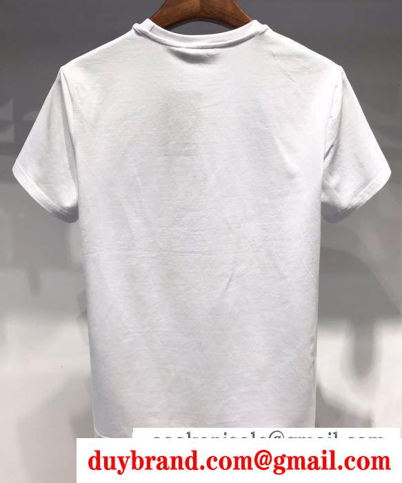 春夏欠かせない定番アイテム 半袖Tシャツ 2019年の流行る美品 2色可選 ディースクエアード 今すぐ買えちゃう！新着 DSQUARED2 大人のため上品