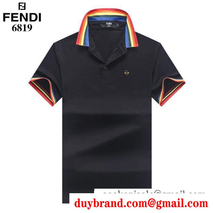 2019人気新作が登場 フェンディ抜け感のあるスタイルが完成 FENDI お目立ち度の高い新品 多色可選 抜け感もばっちり 半袖Tシャツ  抜群なブランドプリント