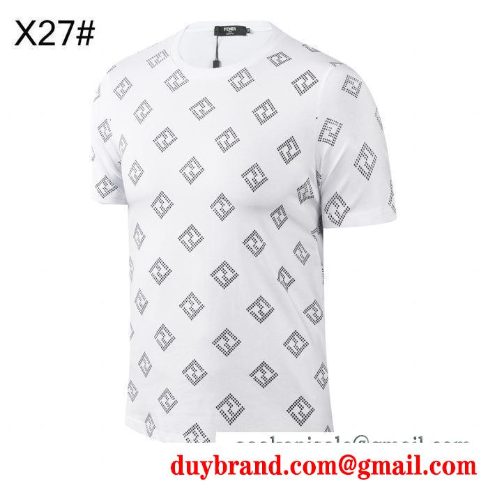半袖Tシャツ 春夏シーズン継続トレンド新着 フェンディ 2019SS新ブーム FENDI 今季は色を使った注目新品 3色可選 人気にも火をつけて