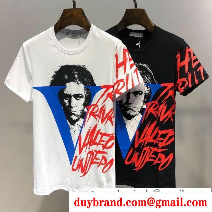2019春夏に人気のトレンド新作 tシャツ/半袖ヴァレンティノ valentinoオシャレスタイルは今季も 2色可選