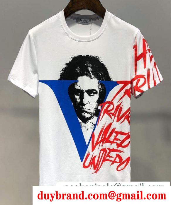 2019春夏に人気のトレンド新作 tシャツ/半袖ヴァレンティノ valentinoオシャレスタイルは今季も 2色可選