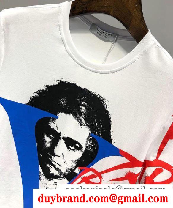 2019春夏に人気のトレンド新作 tシャツ/半袖ヴァレンティノ valentinoオシャレスタイルは今季も 2色可選