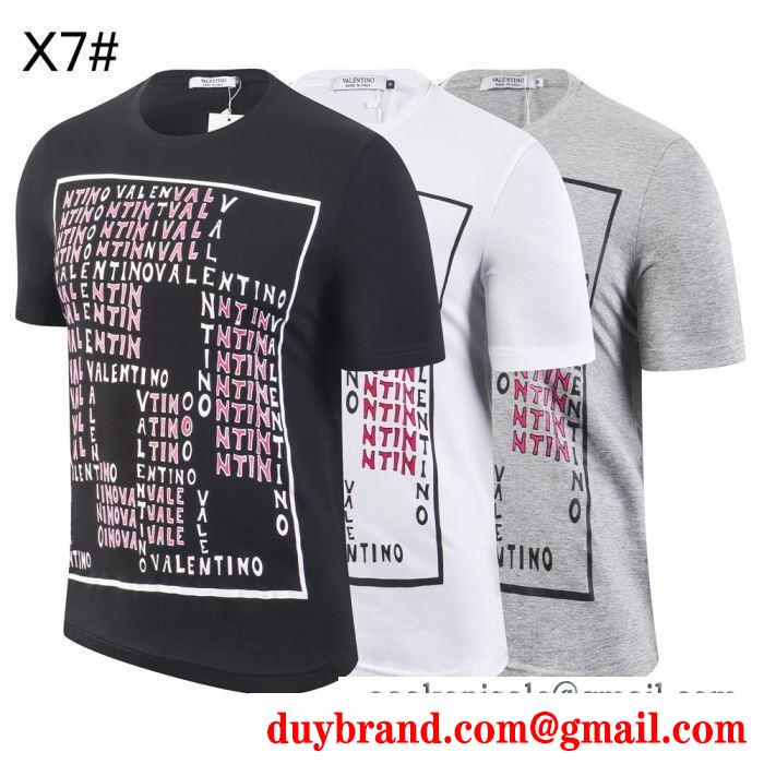 トレンドを追求した新作 3色可選 tシャツ/半袖ヴァレンティノ2019夏ファション新品 valentino