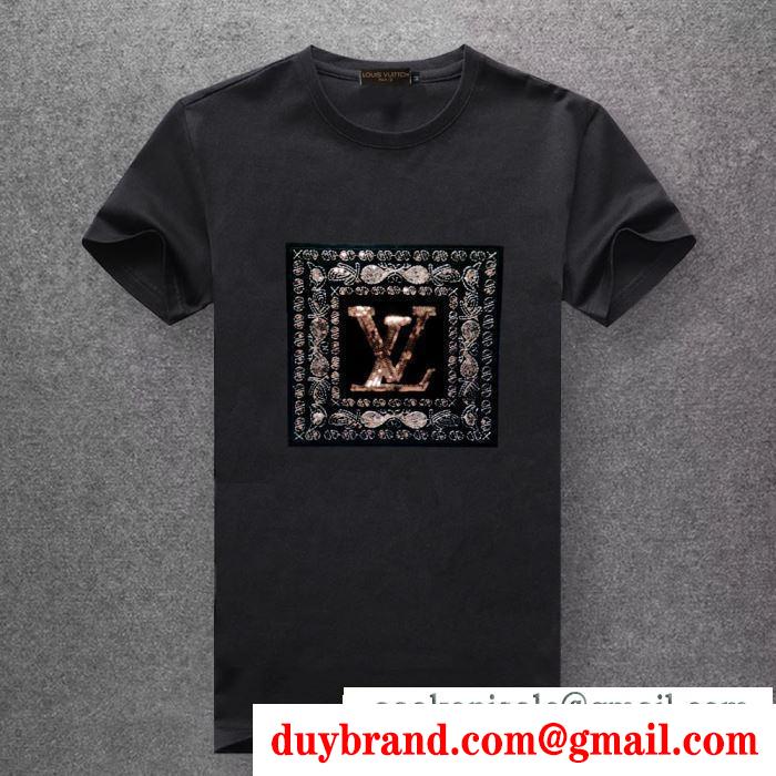 海外セレブは大人気 ルイ ヴィトン louis vuitton 2019年春夏シーズンの人気 tシャツ/半袖 4色可選