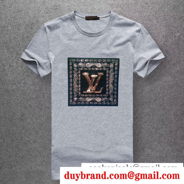 海外セレブは大人気 ルイ ヴィトン louis vuitton 2019年春夏シーズンの人気 tシャツ/半袖 4色可選