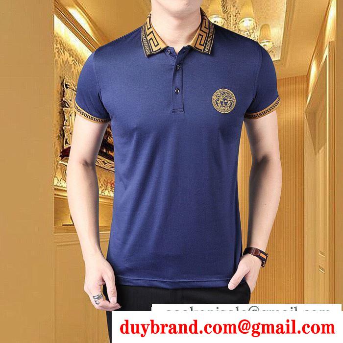 夏の暑い日にも快適に tシャツ/半袖 2色可選 ヴェルサーチ 夏の注目2019ブランド新作 versace