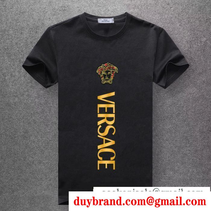 2019春夏は人気定番 5色可選 ヴェルサーチ versace tシャツ/半袖 春夏は継続系のトレンド