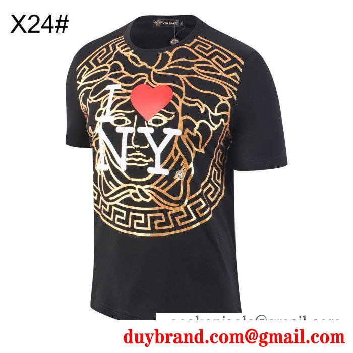 2019春夏人気トレンドアイテム ヴェルサーチversace tシャツ/半袖 控えめにしてヘルシーな印象 3色可選