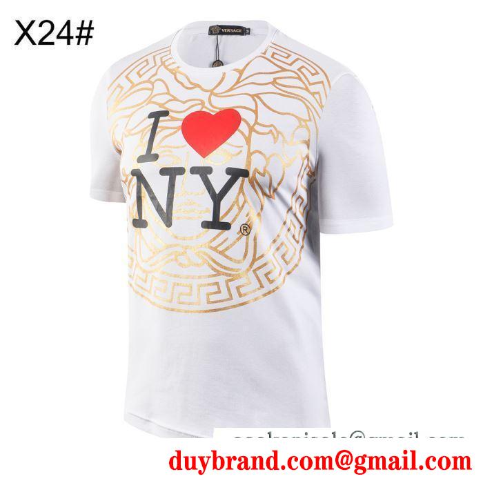 2019春夏人気トレンドアイテム ヴェルサーチversace tシャツ/半袖 控えめにしてヘルシーな印象 3色可選