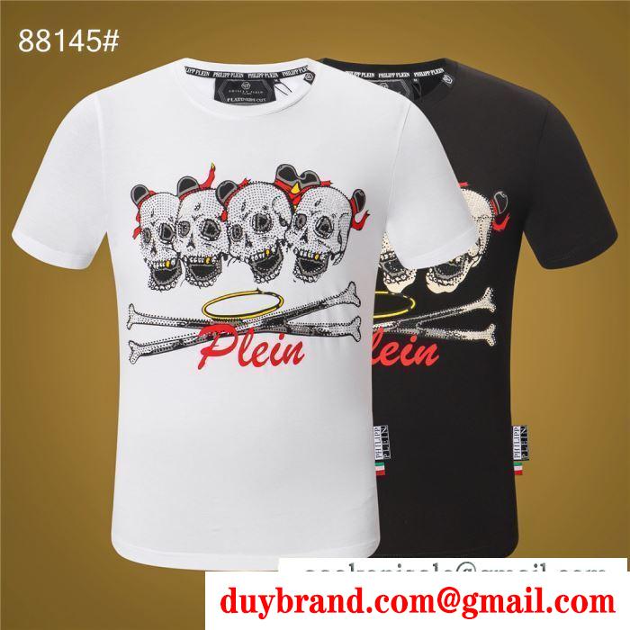 PHILIPP plein tシャツ/半袖 2019年春夏シーズンの人気 2色可選 フィリッププレインお洒落な印象に