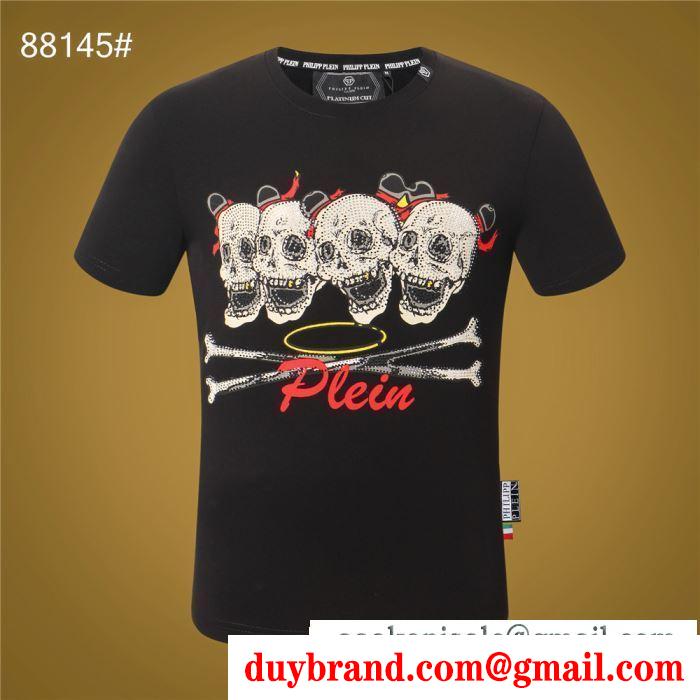 PHILIPP plein tシャツ/半袖 2019年春夏シーズンの人気 2色可選 フィリッププレインお洒落な印象に