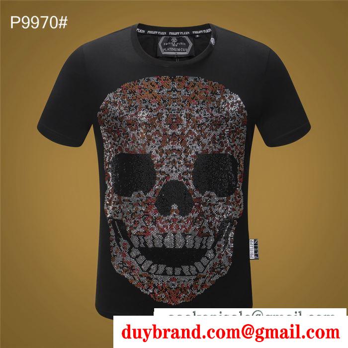 Tシャツ/半袖 2019ss philipp plein 主張性もカジュアルさフィリッププレインお目立ち度の高い新品