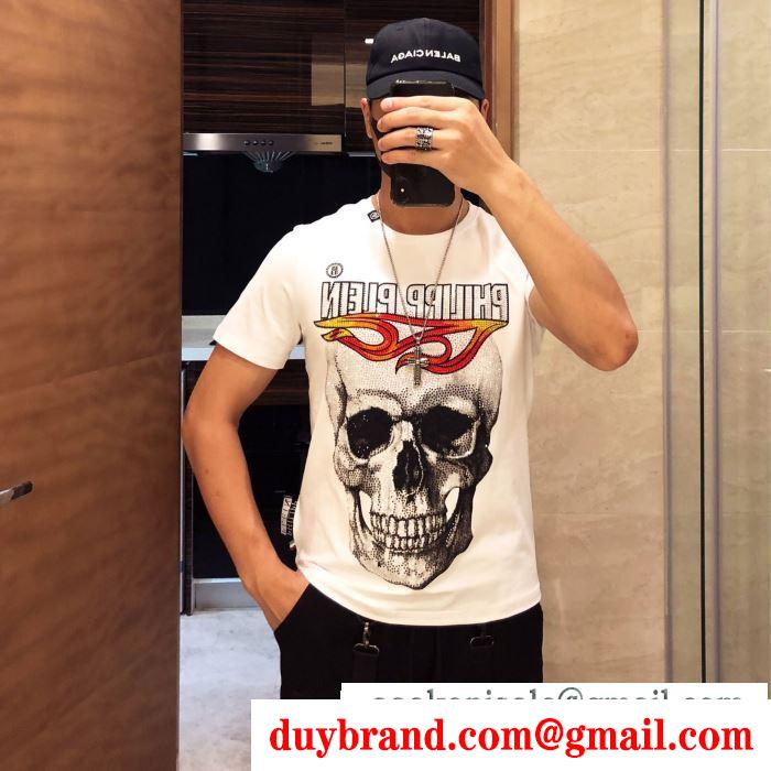 2色可選フィリッププレイン philipp plein2019年夏の一押しファッションアイテム tシャツ/半袖 主張性もカジュアルさ