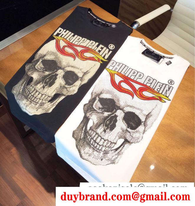 2色可選フィリッププレイン philipp plein2019年夏の一押しファッションアイテム tシャツ/半袖 主張性もカジュアルさ