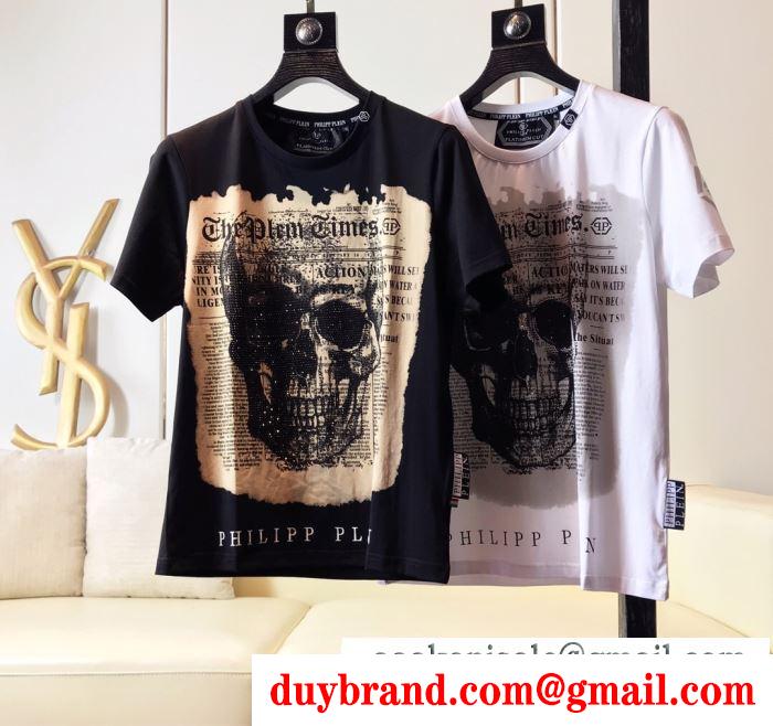 今年マスト tシャツ/半袖 2色可選フィリッププレイン 2019ss philipp plein海外セレブは大人気