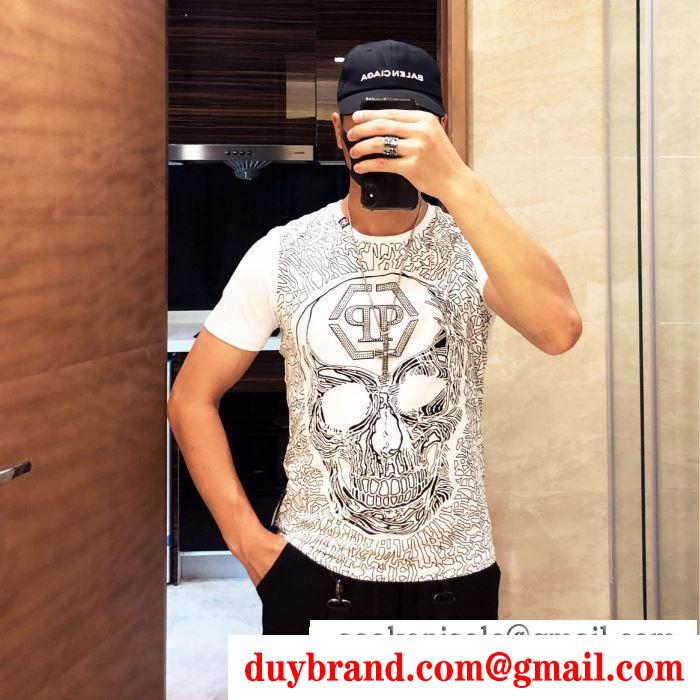 2019春夏は人気定番 tシャツ/半袖 2色可選フィリッププレイン即発送ok philipp plein