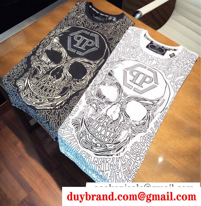 2019春夏は人気定番 tシャツ/半袖 2色可選フィリッププレイン即発送ok philipp plein