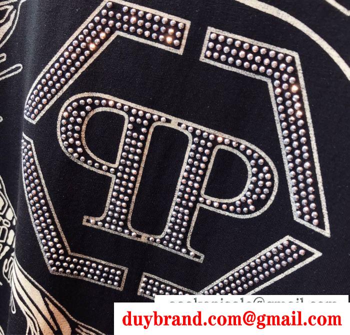 2019春夏は人気定番 tシャツ/半袖 2色可選フィリッププレイン即発送ok philipp plein