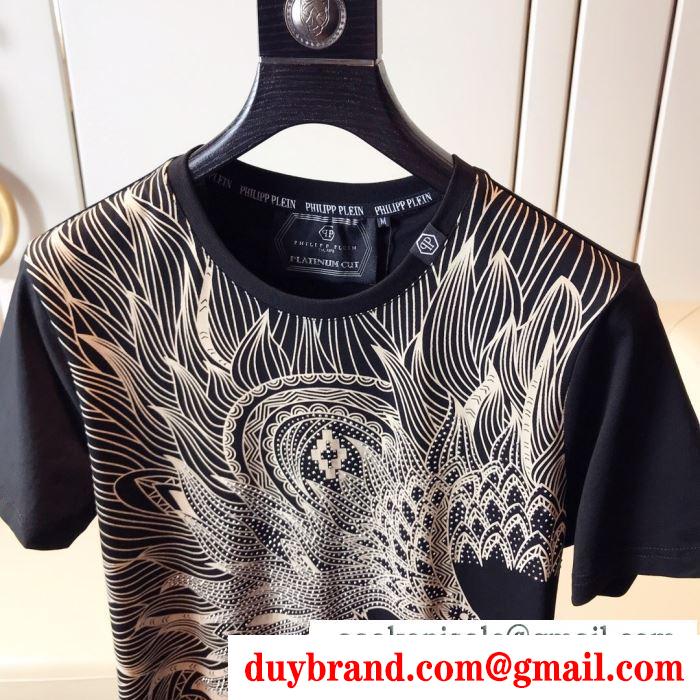 話題の新作到着 tシャツ/半袖 2色可選フィリッププレイン2019人気お買い得アイテム philipp plein
