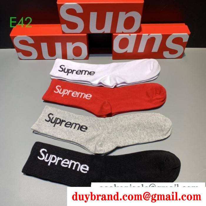 2019秋冬トレンド押さえておきたい シュプリーム 軽やかにおしゃれにコーデを楽しむ 靴下 supreme