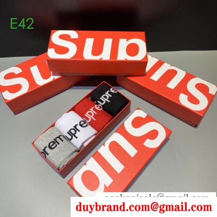 2019秋冬トレンド押さえておきたい シュプリーム 軽やかにおしゃれにコーデを楽しむ 靴下 supreme