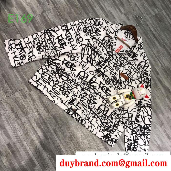 2019-2020秋冬流行色紹介 supreme x cdg shirt printed canvas chore ブルゾン 肌寒い季節に欠かせない