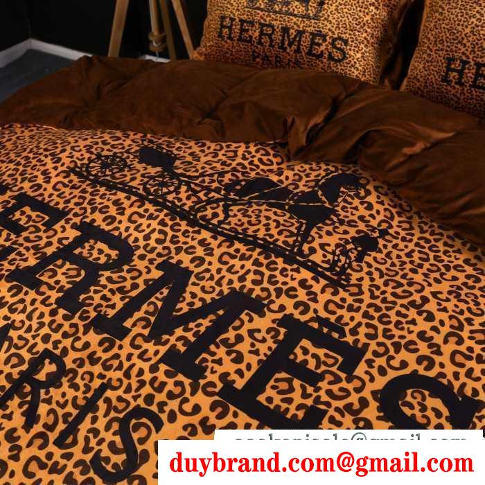 エルメス hermes 寝具4点セット 2019秋冬におしゃれな着こなし ふんわりまとって暖かお洒落