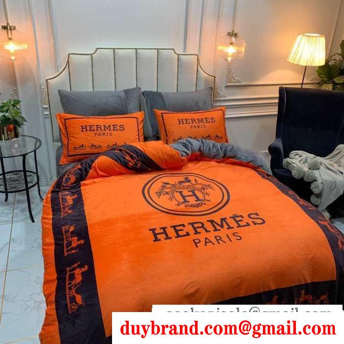 2019秋冬の必需品 エルメス hermes 寝具4点セット 秋冬にぴったりトレンドな着こなし