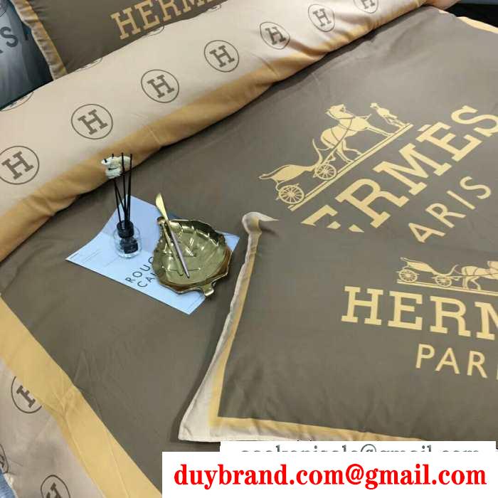 寝具4点セット エルメス hermes 寒い季節を彩るアイテム 2019秋冬におすすめ着こなし