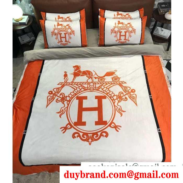 2019秋冬におしゃれな着こなし エルメス hermes 寝具4点セット 秋冬トレンド最前線