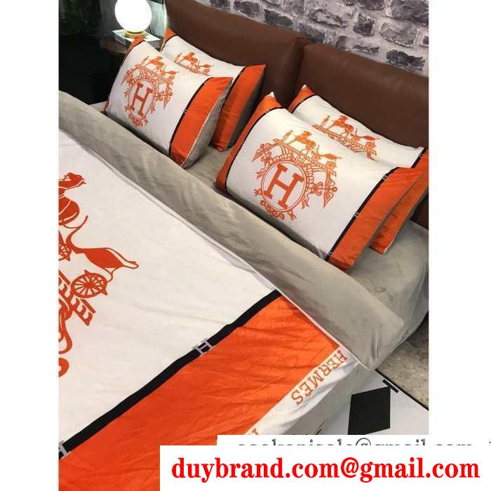 2019秋冬におしゃれな着こなし エルメス hermes 寝具4点セット 秋冬トレンド最前線